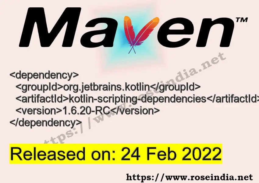 Maven Dependency release