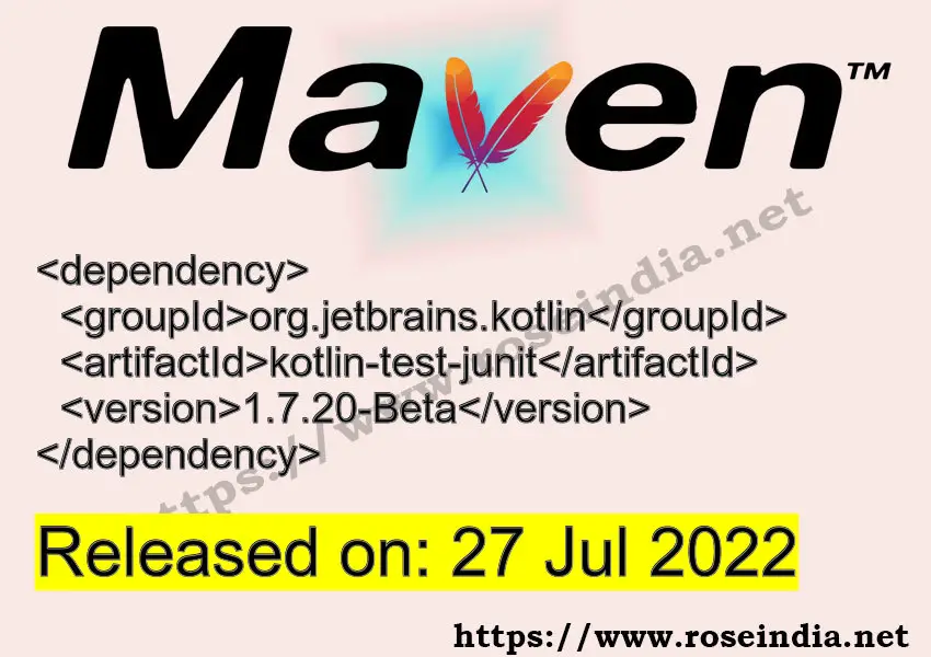 Maven Dependency release