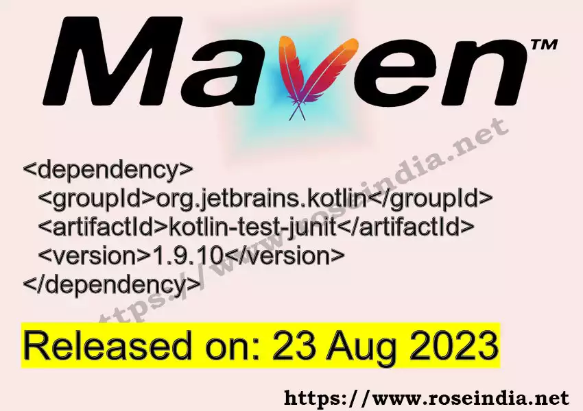 Maven dependency for  GROUP_ID - ARTIFACT_ID version VERSION_ID is released. Learn to use  ARTIFACT_ID version VERSION_ID in Maven based Java projects