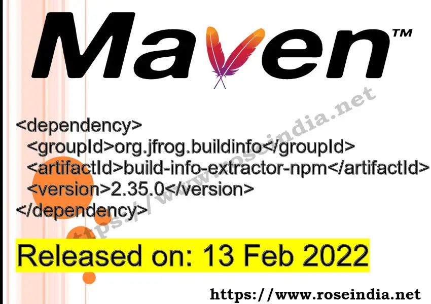 Maven Dependency release