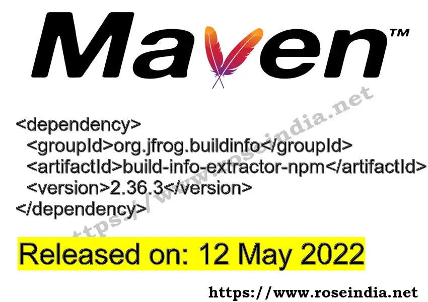 Maven Dependency release