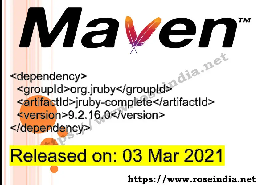 Maven Dependency release