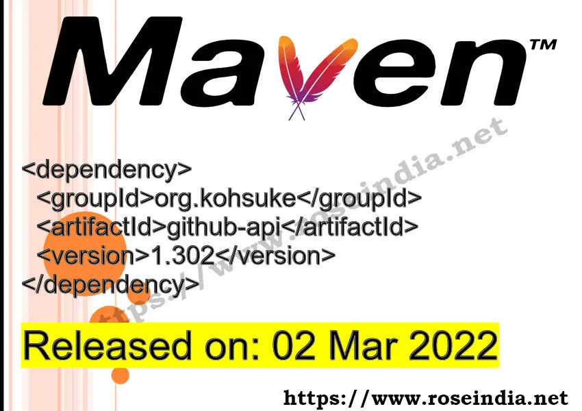 Maven Dependency release