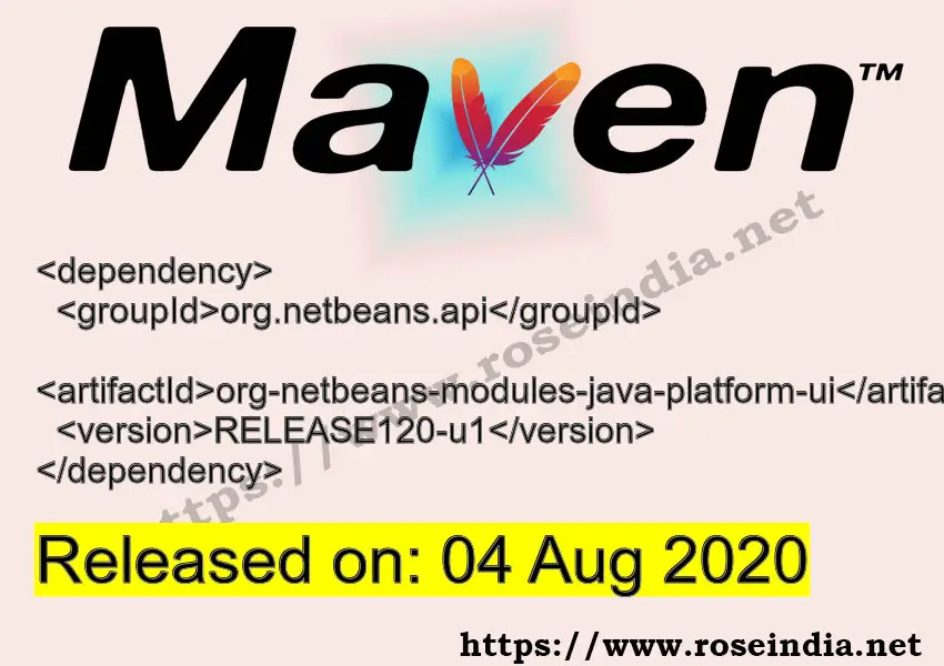 Maven Dependency release