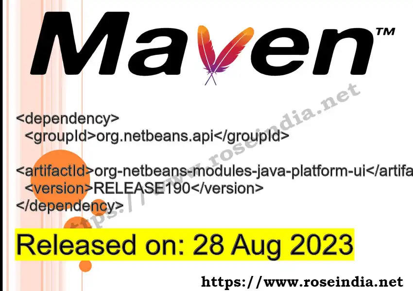 Maven dependency for  GROUP_ID - ARTIFACT_ID version VERSION_ID is released. Learn to use  ARTIFACT_ID version VERSION_ID in Maven based Java projects