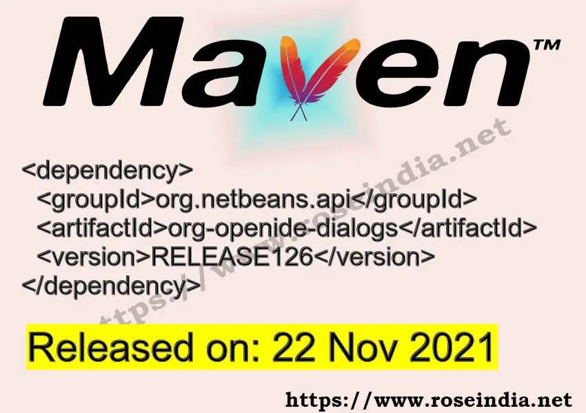 Maven Dependency release