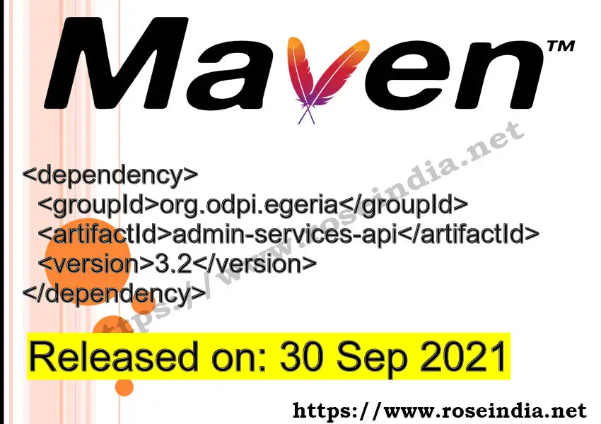 Maven Dependency release