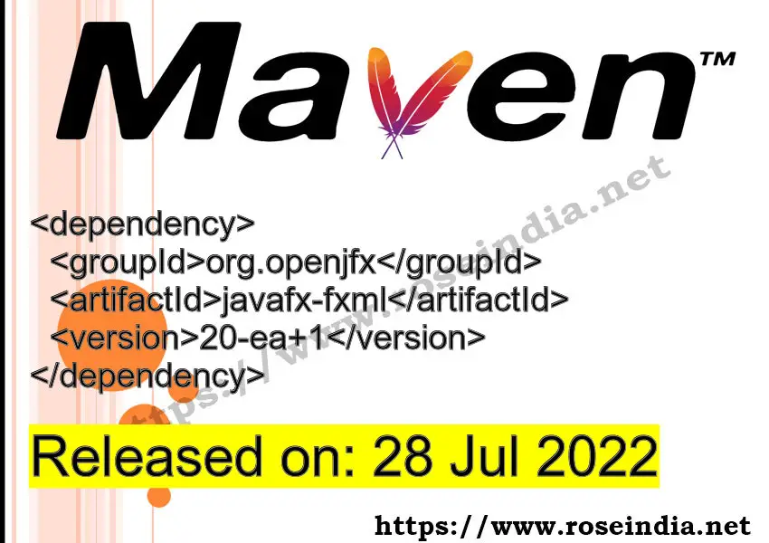 Maven Dependency release