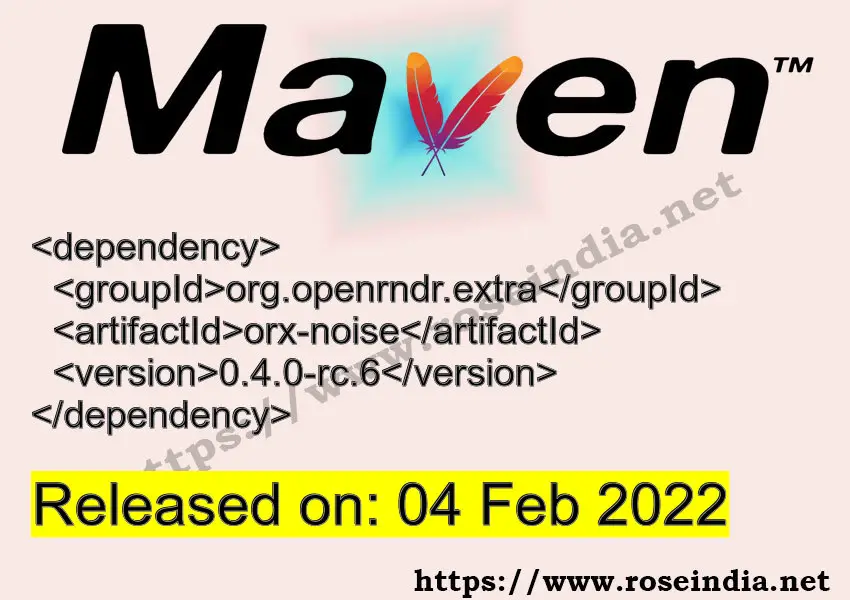 Maven Dependency release