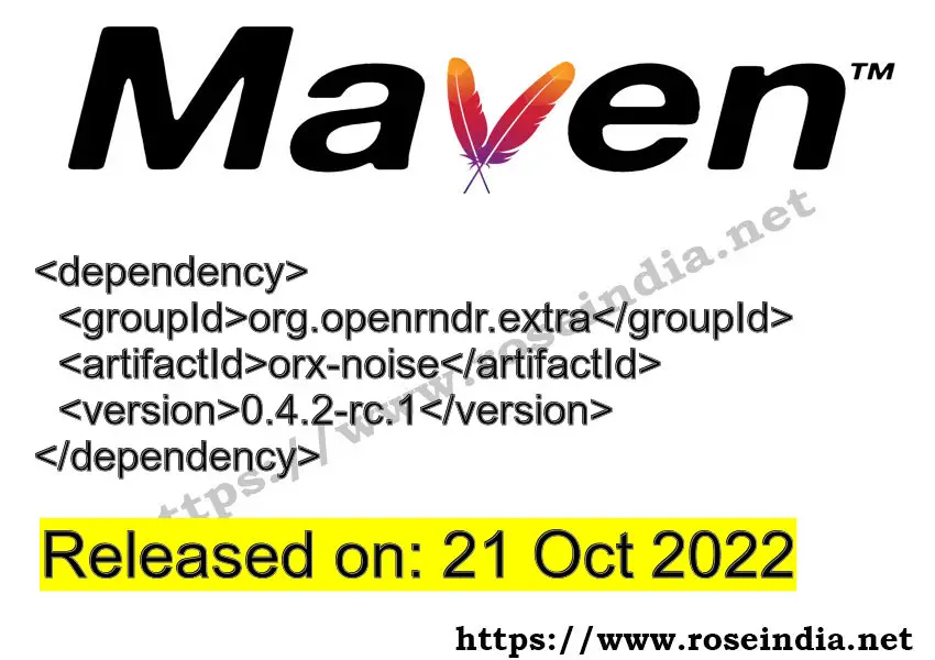 Maven Dependency release