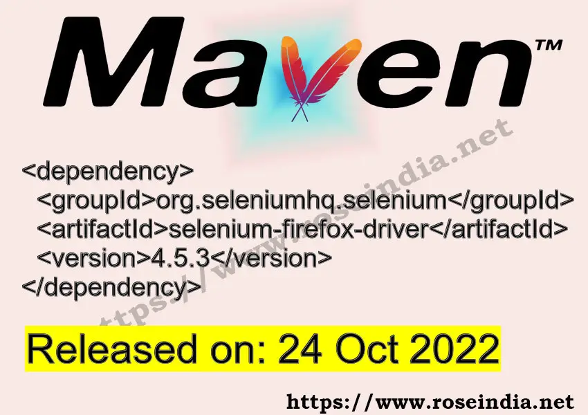 Maven Dependency release