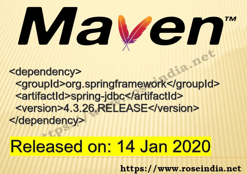 Maven Dependency release