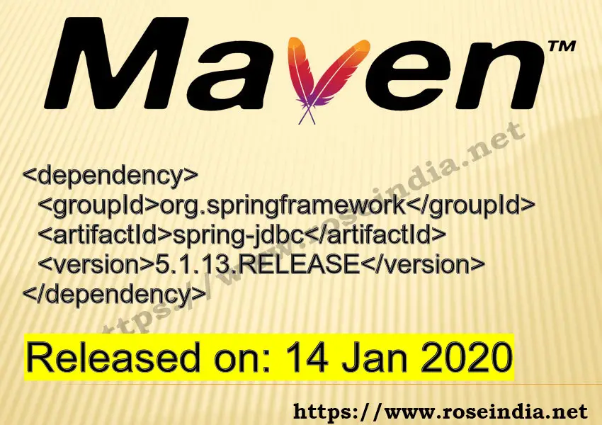 Maven Dependency release