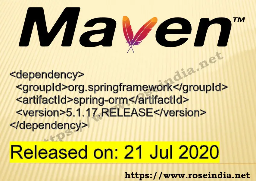 Maven Dependency release