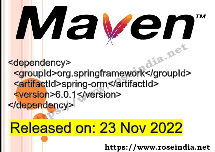 Maven Dependency release