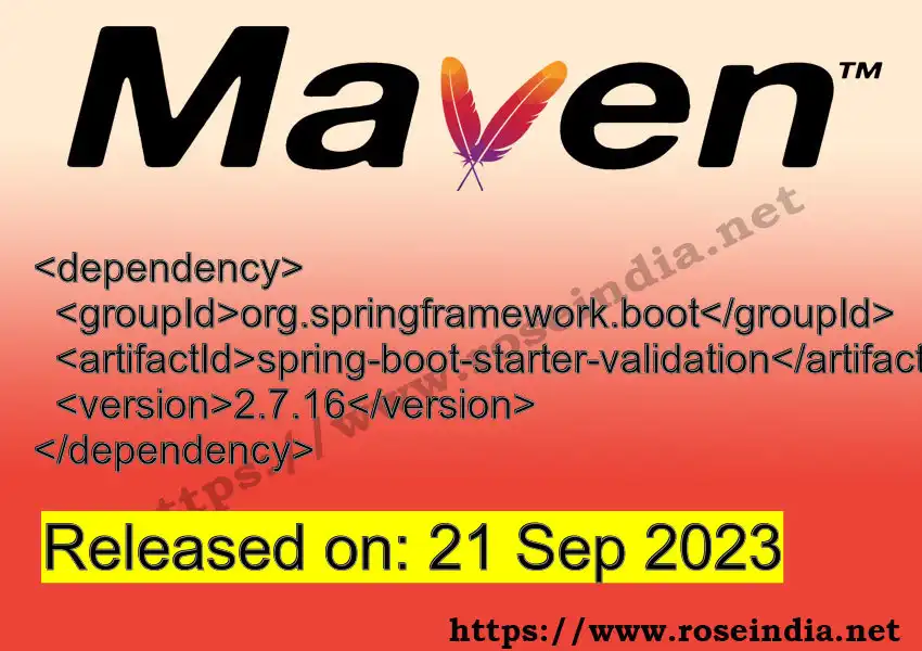 Maven dependency for org.springframework.boot springbootstarter