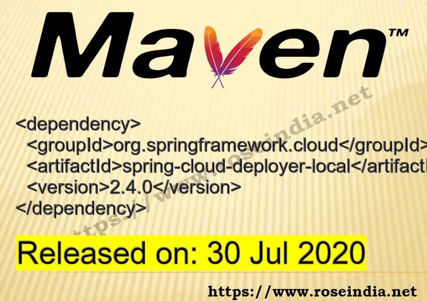 Maven Dependency release