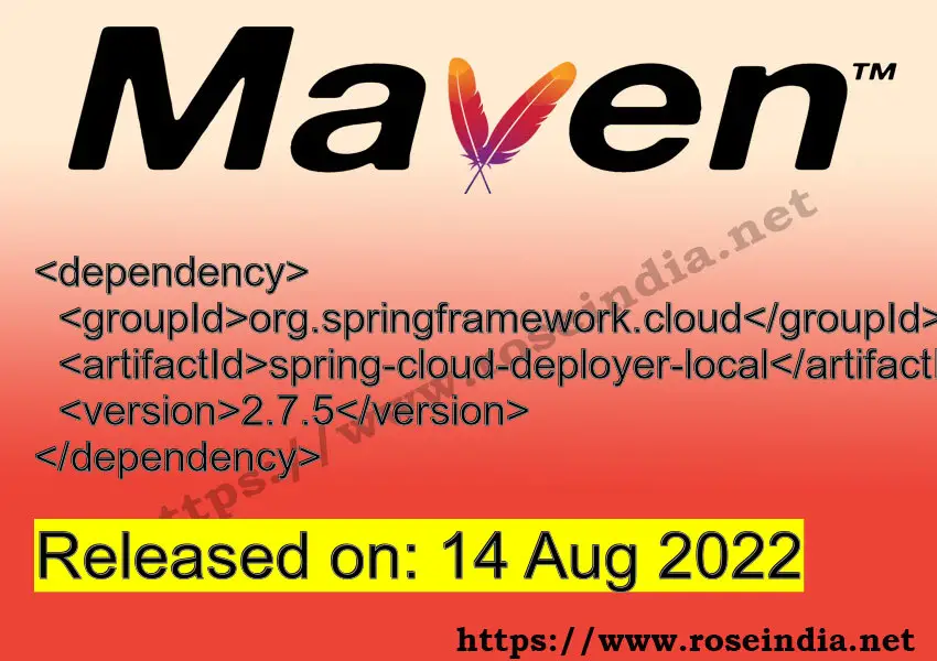 Maven Dependency release