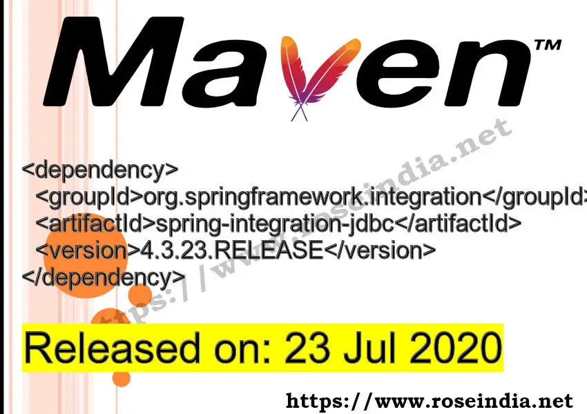 Maven Dependency release