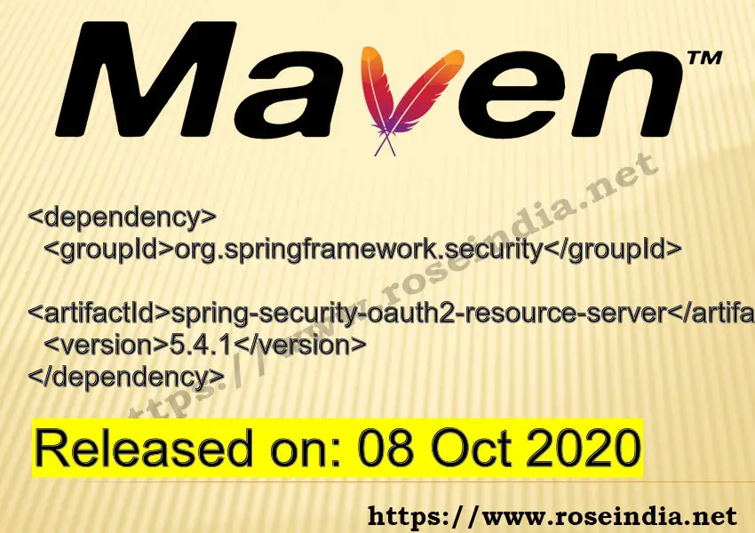 Maven Dependency release