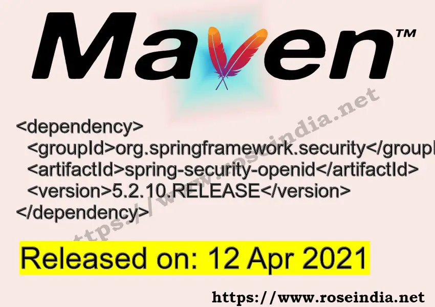 Maven Dependency release