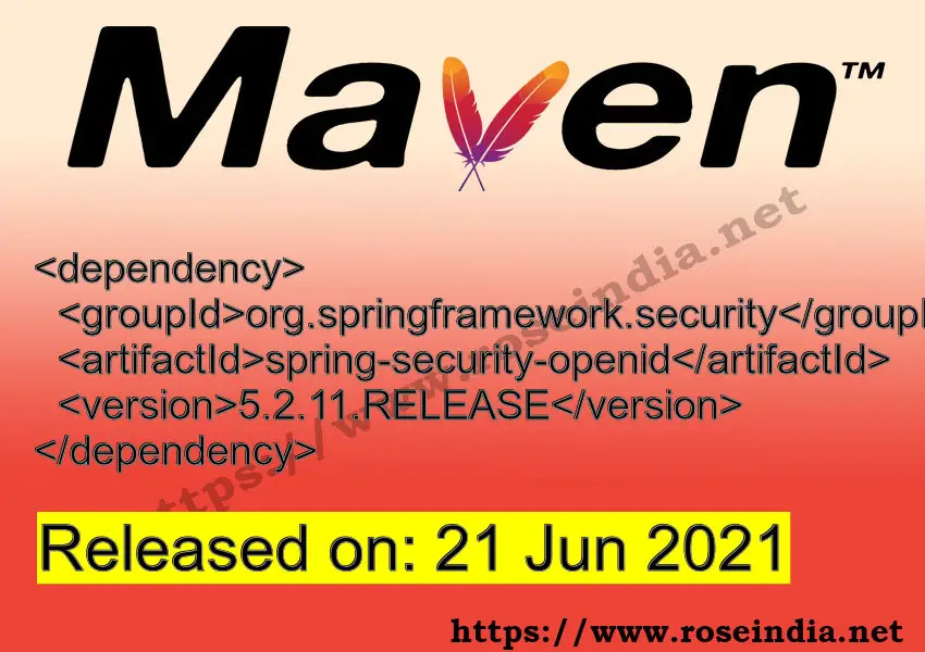 Maven Dependency release