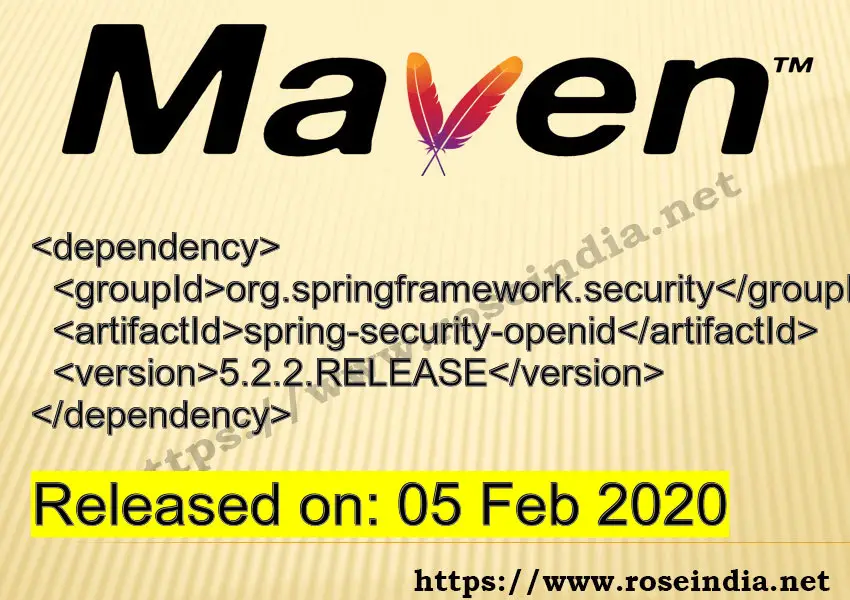 Maven Dependency release