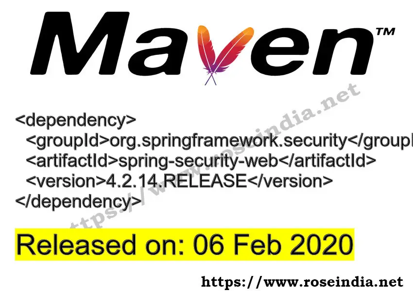 Maven Dependency release