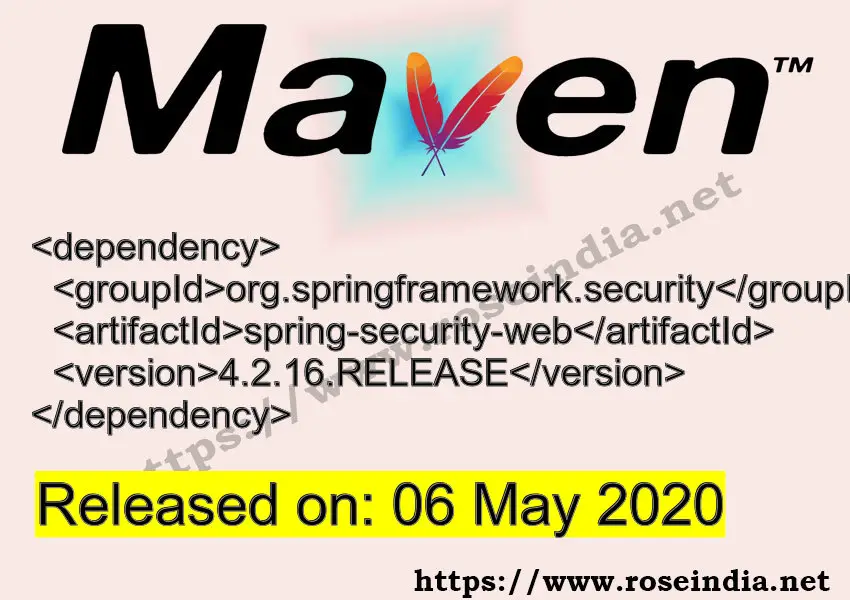 Maven Dependency release