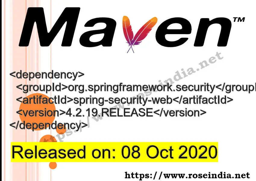 Maven Dependency release