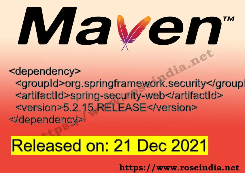 Maven Dependency release