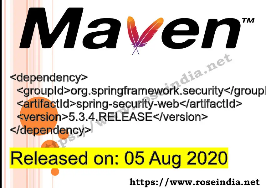 Maven Dependency release