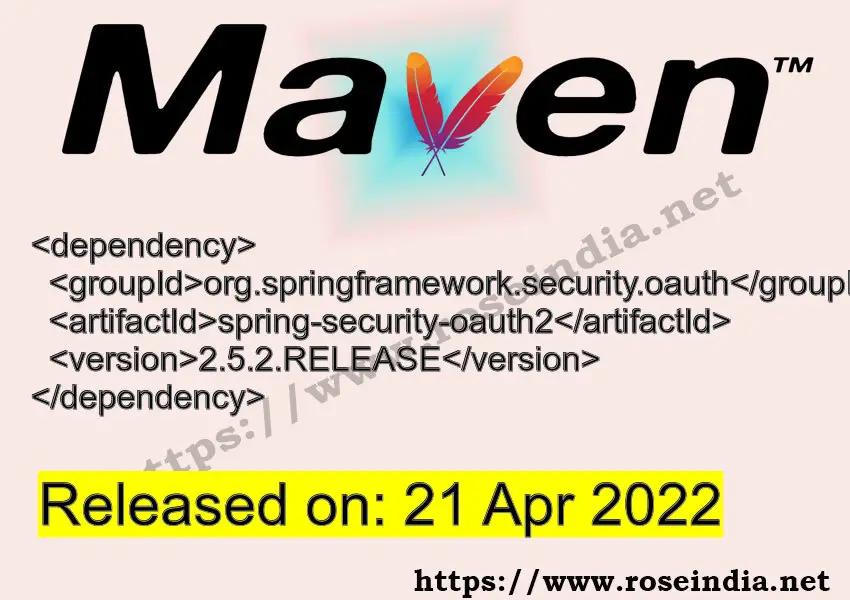 Maven Dependency release