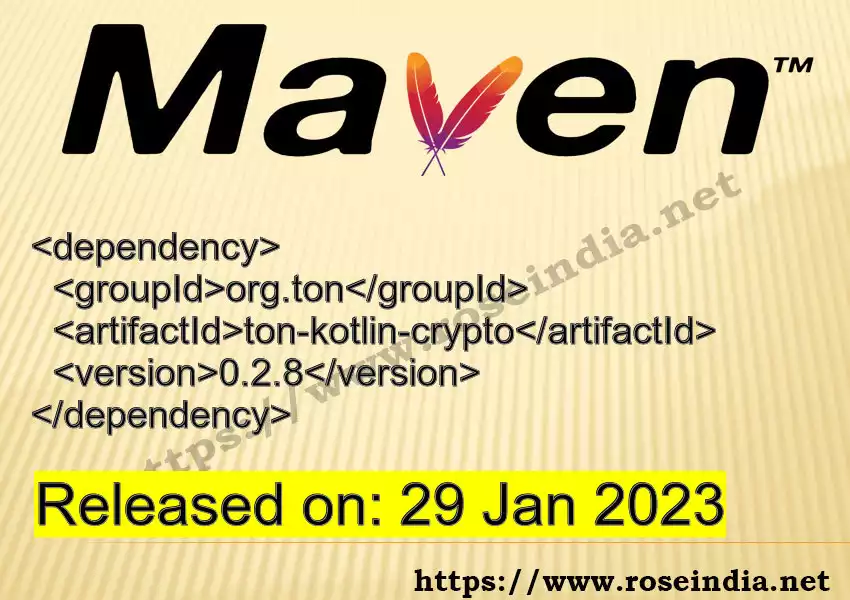 Maven dependency for  GROUP_ID - ARTIFACT_ID version VERSION_ID is released. Learn to use  ARTIFACT_ID version VERSION_ID in Maven based Java projects