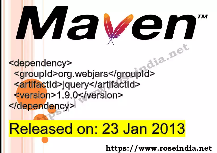 Maven dependency for  GROUP_ID - ARTIFACT_ID version VERSION_ID is released. Learn to use  ARTIFACT_ID version VERSION_ID in Maven based Java projects