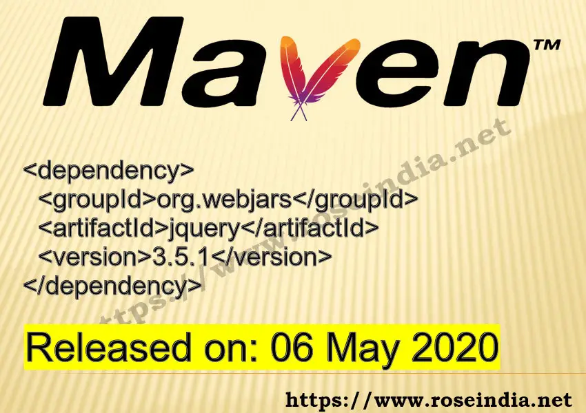 Maven Dependency release