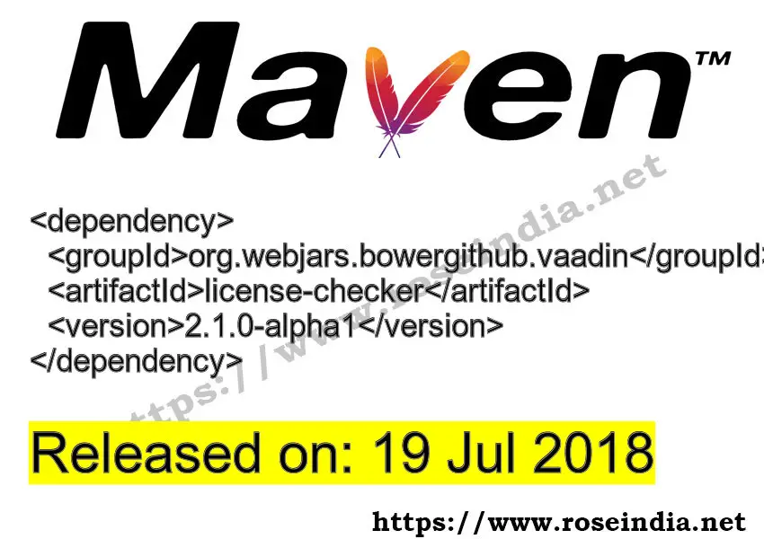 Maven Dependency release