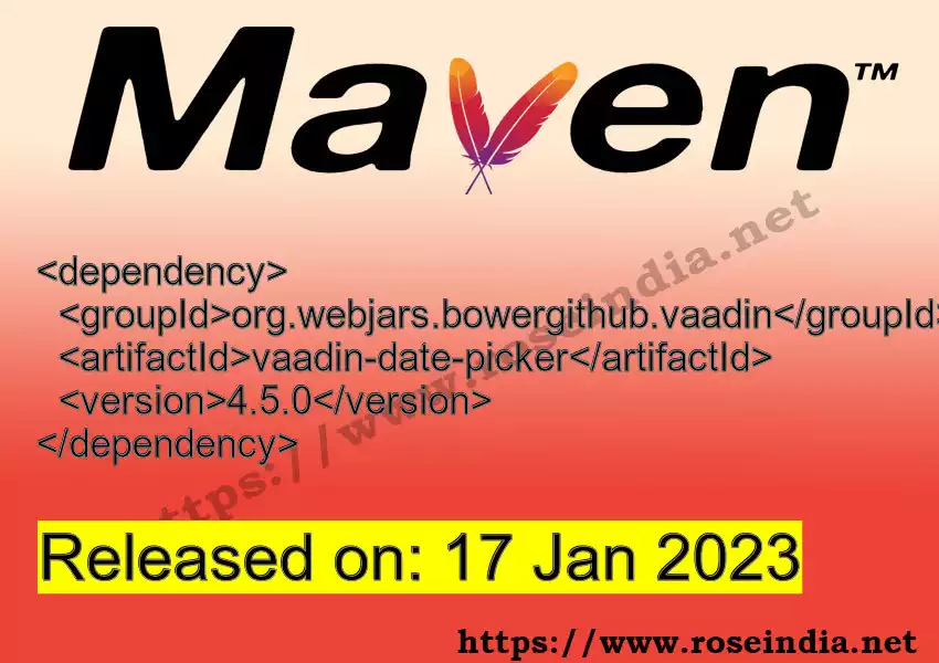 Maven dependency for  GROUP_ID - ARTIFACT_ID version VERSION_ID is released. Learn to use  ARTIFACT_ID version VERSION_ID in Maven based Java projects