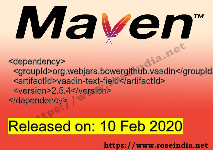 Maven Dependency release