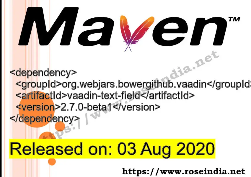 Maven Dependency release