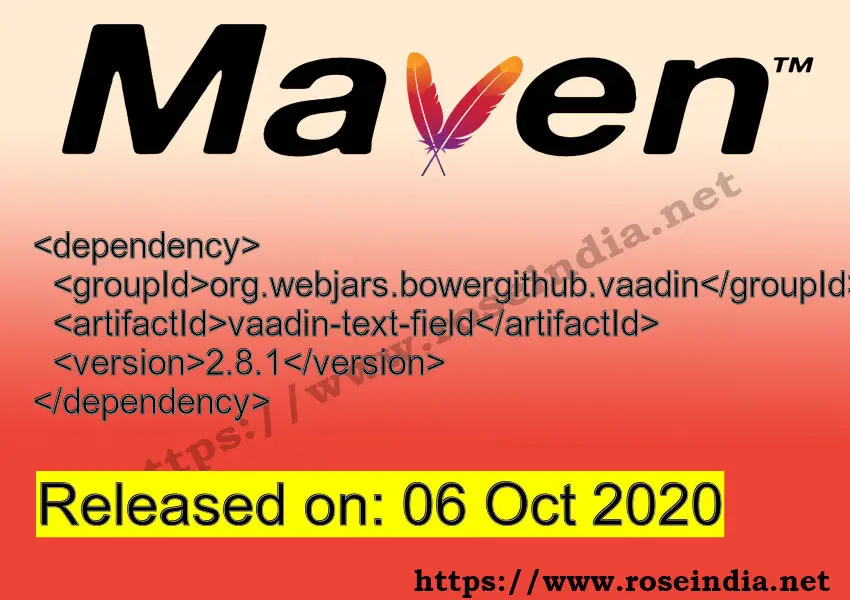 Maven Dependency release