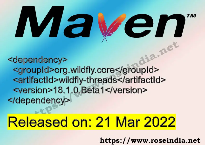 Maven Dependency release