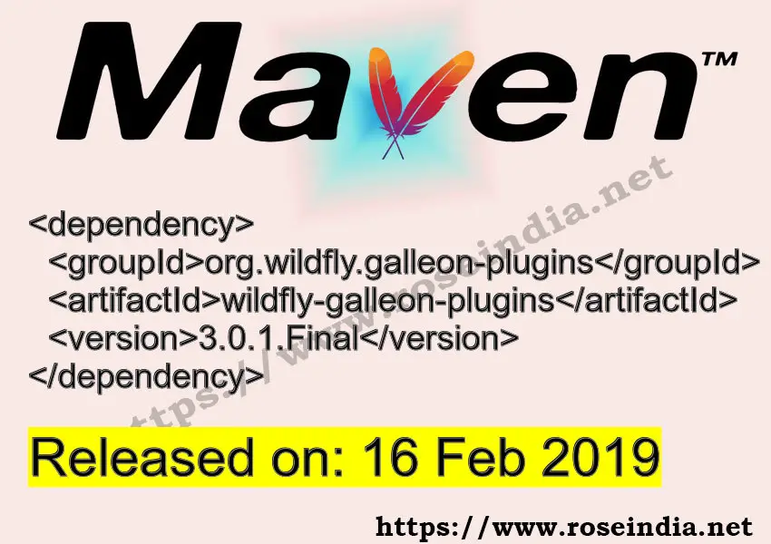 Maven Dependency release