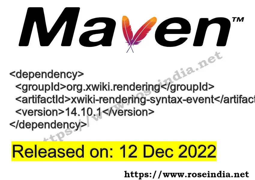 Maven Dependency release