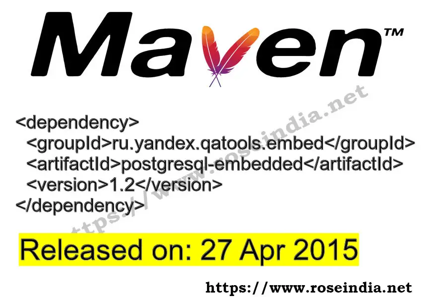 Maven Dependency release