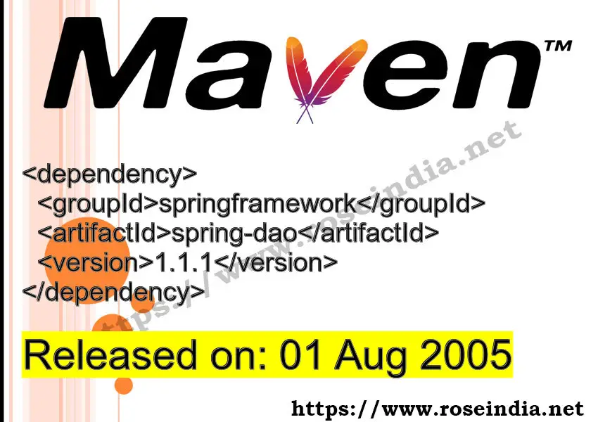 Maven Dependency release