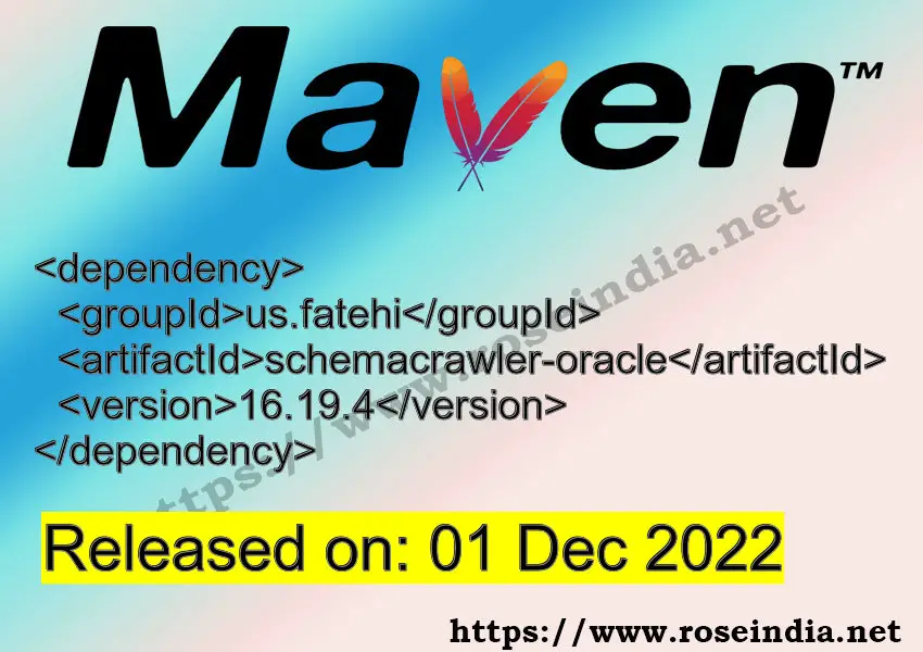 Maven Dependency release