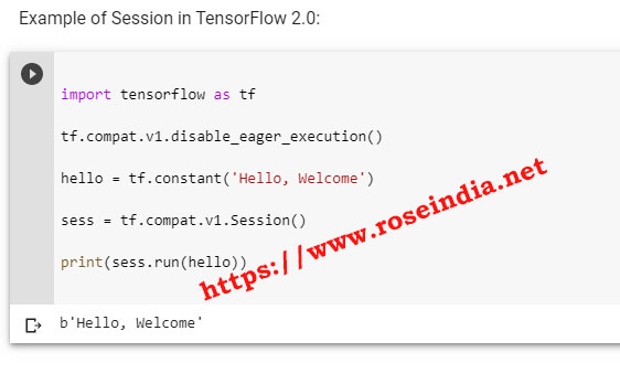 TensorFlow 2.0 Session Example
