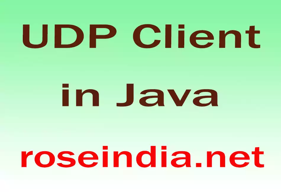 UDP Client in Java