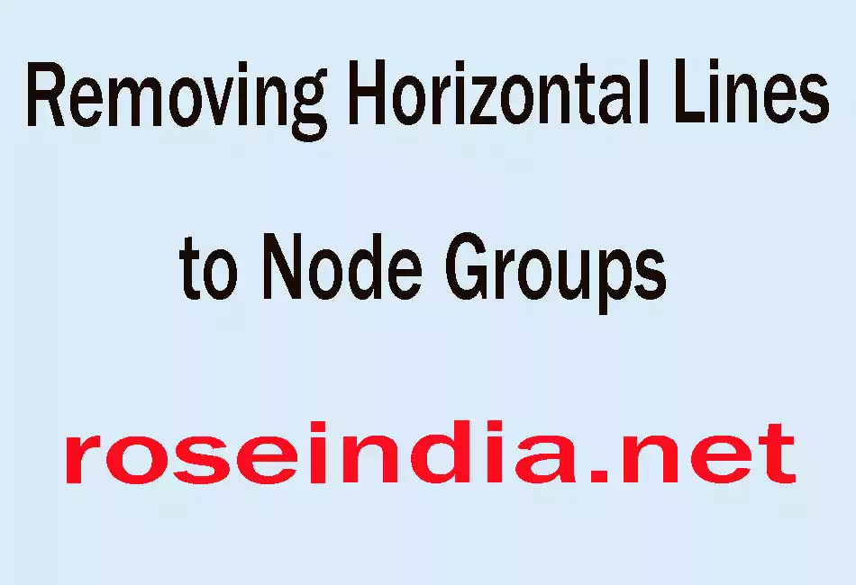 Removing Horizontal Lines to Node Groups